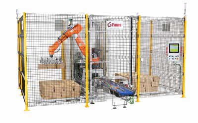 New palletizing system with an anthropomorphic robot ROBOPAL